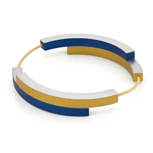 Armband BELLE Blauw | Goudkleur ig | A32BG