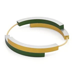 Armband BELLE Groen | Goudkleur ig | A32GRG