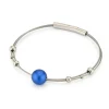 Armband bolletjes met blauwe bol A274B
