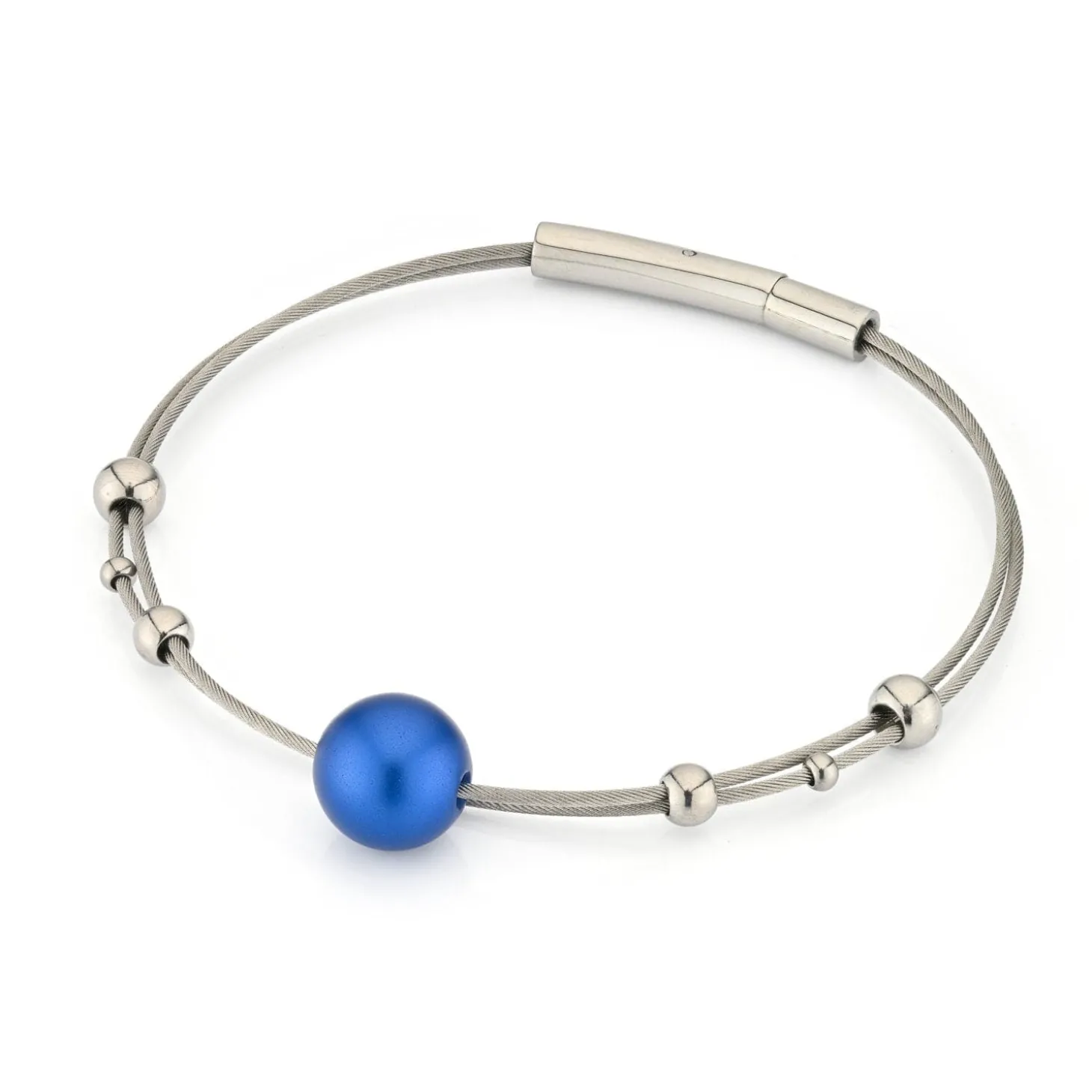 armband_bolletjes_met_bla_0.webp Armband bolletjes met blauwe bol A274B