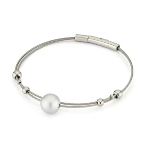 Armband bolletjes met zilveren bol A274