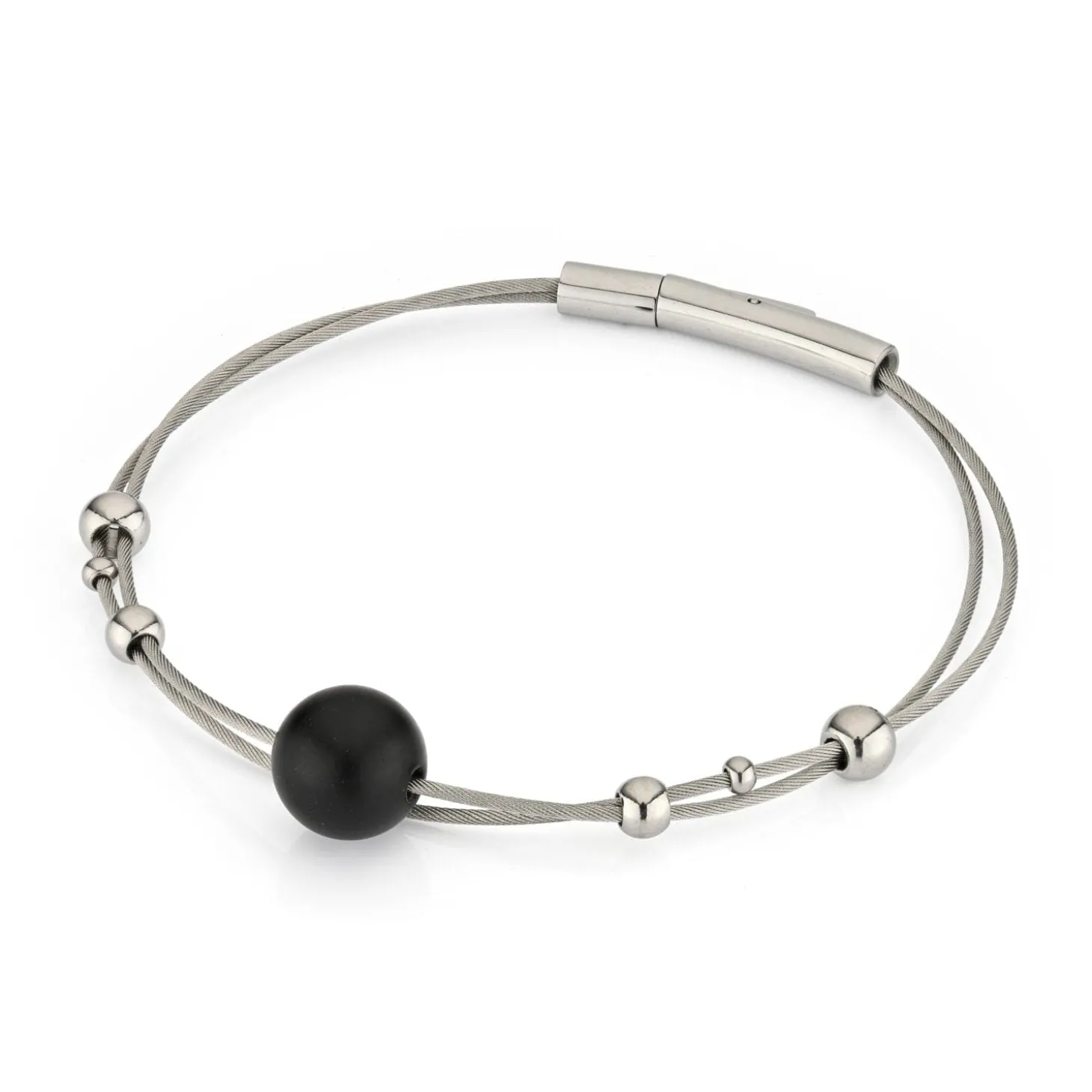 armband_bolletjes_met_zwa_0.webp Armband bolletjes met zwarte bol A274Z