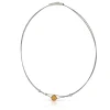 Collier kleine bolletjes en warme goudkleurkleur bol C274G