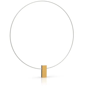 Collier twee gekleurde rechthoeken C232GZ