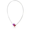 Collier twee kubussen C17RP