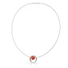 Ketting DONNA Rood Ring met kogeltje | C278R