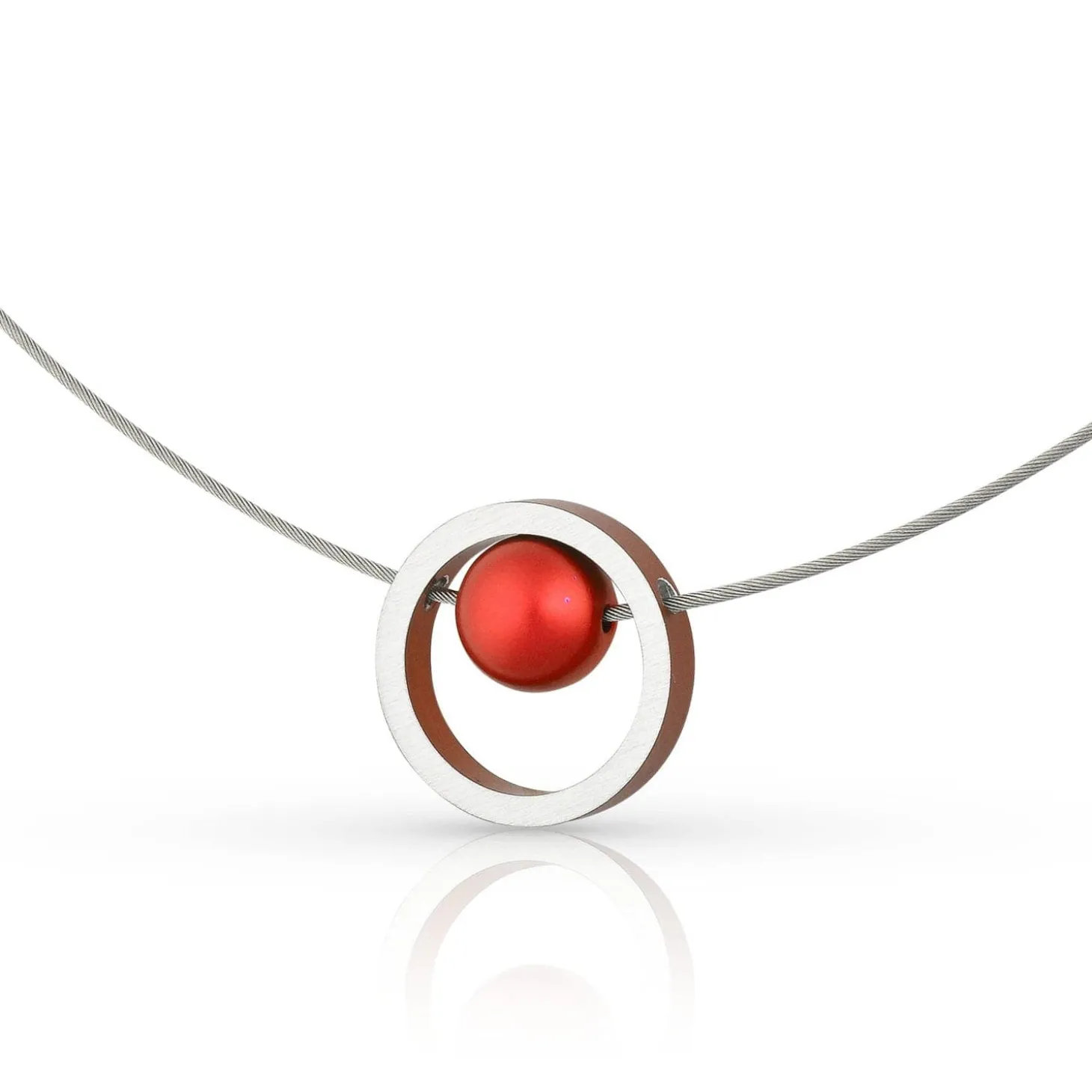 ketting_donna_rood_ring_m_1.webp Ketting DONNA Rood Ring met kogeltje | C278R