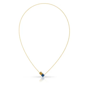 Ketting KAAT Blauw | Goudkleur | CG205BG
