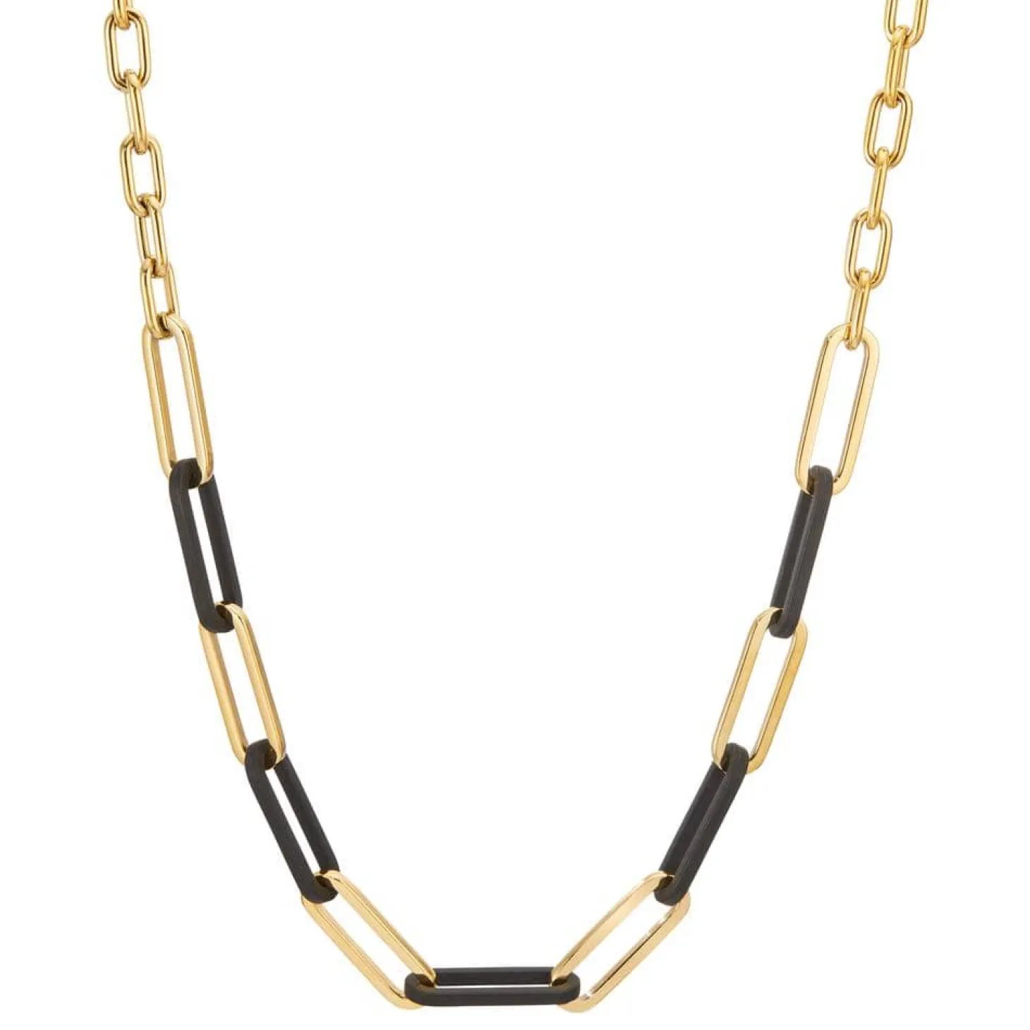 ketting_soho_gold_gemaakt_0.webp Ketting Soho Gold gemaakt van roestvrij staal met carbon 42-45 cm verstelbaar