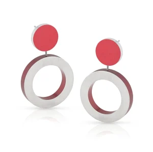 Oorbellen ROOS Rood | O55R