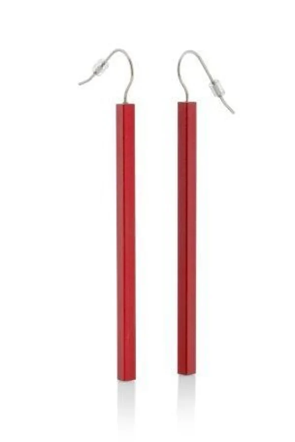 Oorbellen SUUS Lang Rood | O38R
