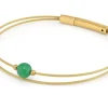 Thinking of You edelsteen armband Groen Agaat goudkleur