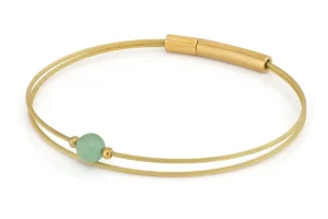 Thinking of You edelsteen armband Aventurijn goudkleur