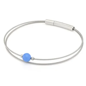Thinking of You edelsteen armband Blauwe Agaat A714A