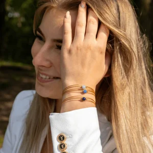 Thinking of You edelsteen armband Maansteen goudkleur